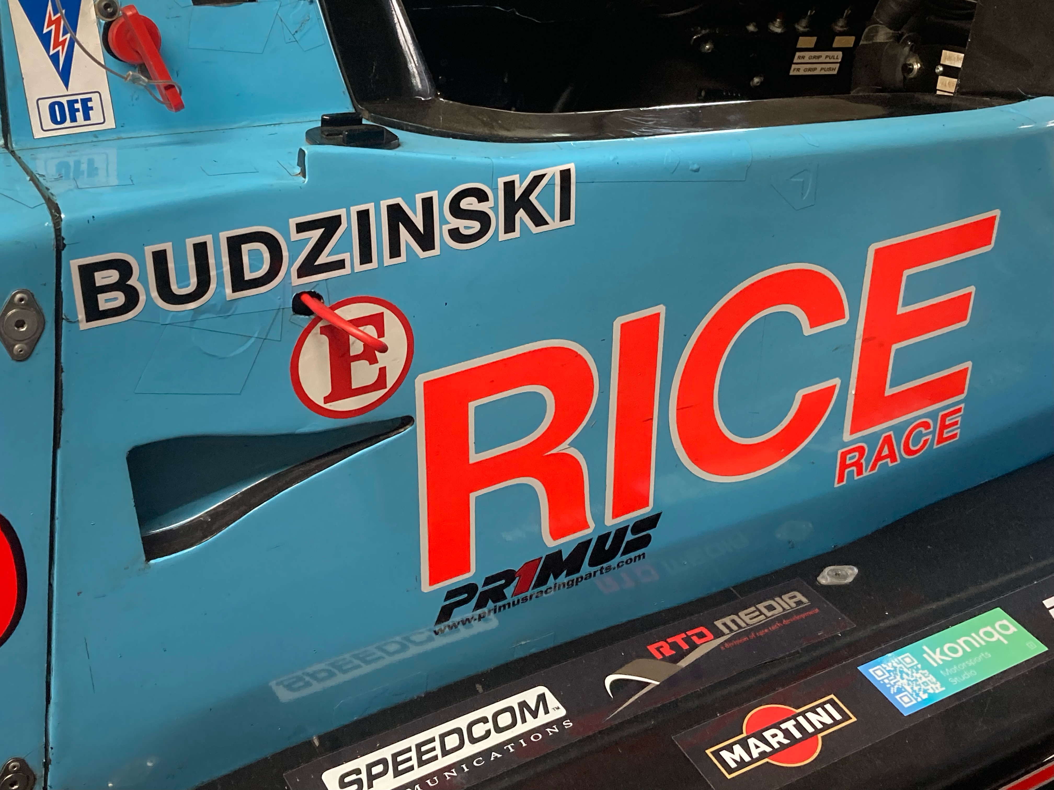 Elliott Budzinski Joins RiceRace for SCCA June Sprints Rice Race Prep